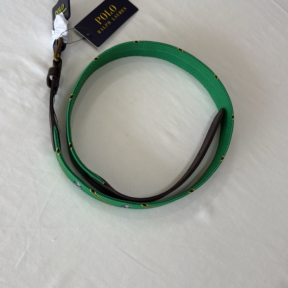 Polo Ralph Lauren leather men's trim Polo Bear beltThe world's best-dressed bear - Picture 11 of 11